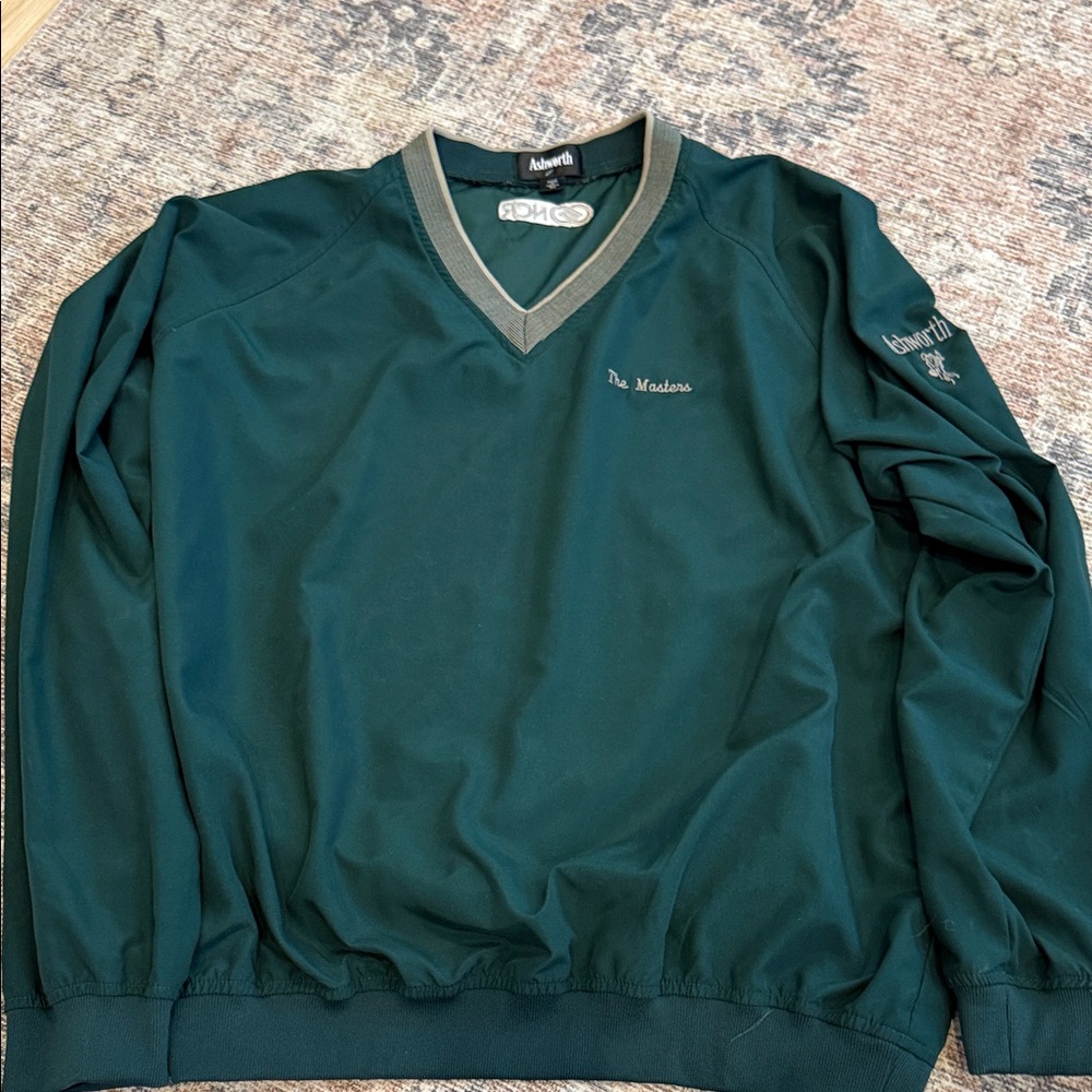 Ashworth Dark Green V-Neck Men's Sweater